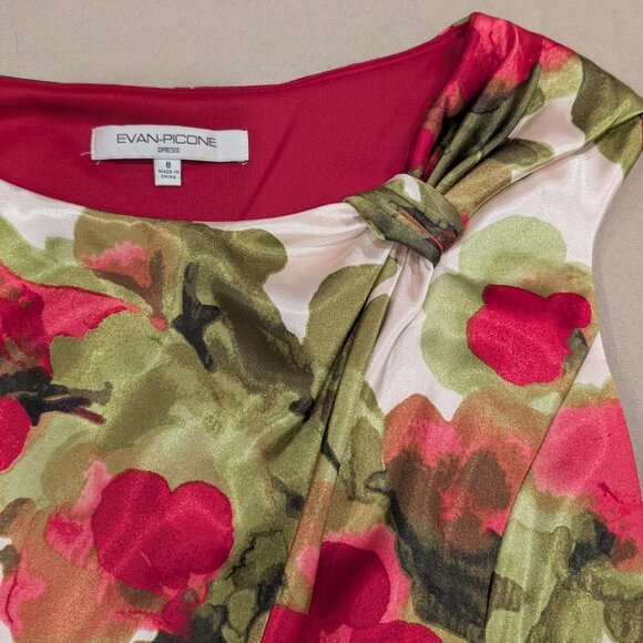 Evan Picone Knee-Length Wedding Guest Dress - Women's sz 8 - Picture 3 of 6